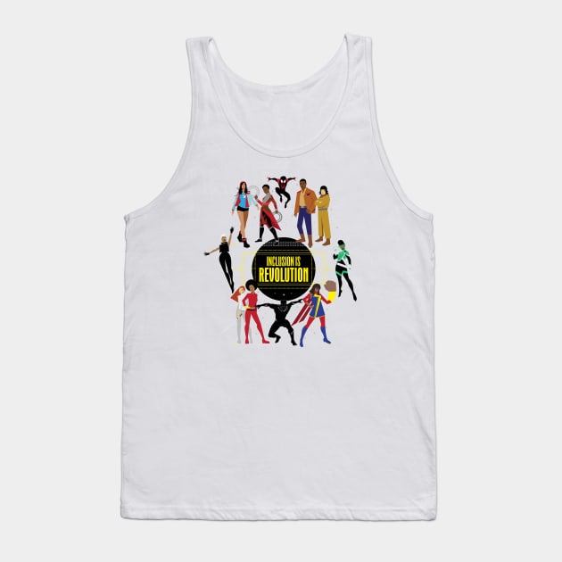 (Black Panther Variant) Inclusion Is Revolution Tank Top by ForAllNerds